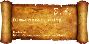 Diamantstein Anita névjegykártya